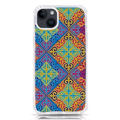 Colorful Floral Ornament, Floral Patterns Iphone 14 Plus Tpu Uv Print Case by nateshop