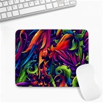 Colorful Floral Patterns, Abstract Floral Background Small Mousepad Front