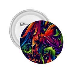 Colorful Floral Patterns, Abstract Floral Background 2.25  Buttons