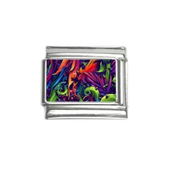 Colorful Floral Patterns, Abstract Floral Background Italian Charm (9mm)