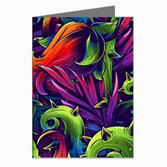 Colorful Floral Patterns, Abstract Floral Background Greeting Cards (pkg Of 8) by nateshop