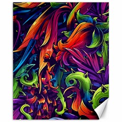 Colorful Floral Patterns, Abstract Floral Background Canvas 16  x 20 