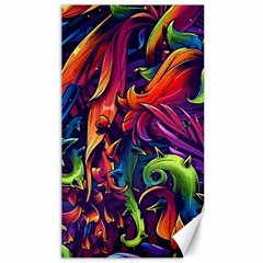 Colorful Floral Patterns, Abstract Floral Background Canvas 40  x 72 