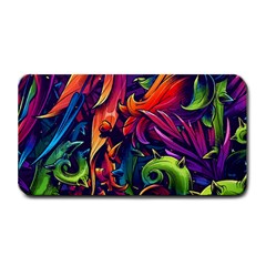 Colorful Floral Patterns, Abstract Floral Background Medium Bar Mat by nateshop