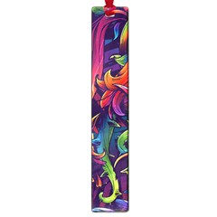 Colorful Floral Patterns, Abstract Floral Background Large Book Marks