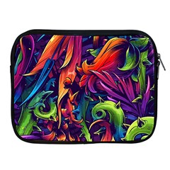 Colorful Floral Patterns, Abstract Floral Background Apple iPad 2/3/4 Zipper Cases