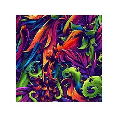 Colorful Floral Patterns, Abstract Floral Background Square Satin Scarf (30  X 30 ) by nateshop