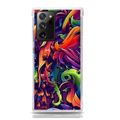 Colorful Floral Patterns, Abstract Floral Background Samsung Galaxy Note 20 Ultra Tpu Uv Case by nateshop