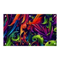 Colorful Floral Patterns, Abstract Floral Background Banner and Sign 5  x 3 