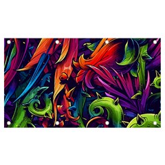 Colorful Floral Patterns, Abstract Floral Background Banner and Sign 7  x 4 