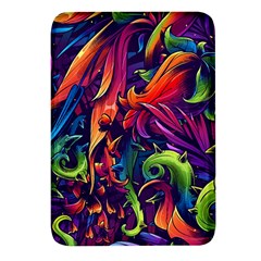 Colorful Floral Patterns, Abstract Floral Background Rectangular Glass Fridge Magnet (4 pack)