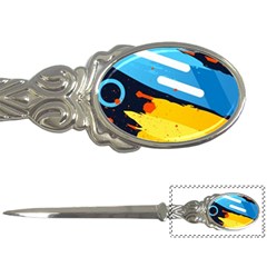 Colorful Paint Strokes Letter Opener by nateshop