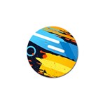 Colorful Paint Strokes Golf Ball Marker (10 pack) Front