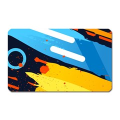 Colorful Paint Strokes Magnet (rectangular)