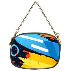 Colorful Paint Strokes Chain Purse (two Sides) by nateshop