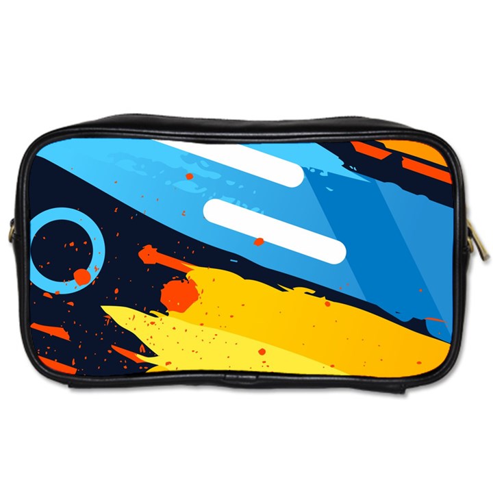 Colorful Paint Strokes Toiletries Bag (One Side)