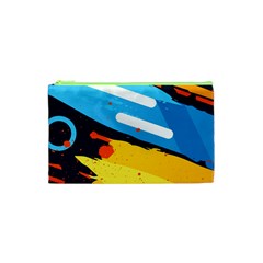 Colorful Paint Strokes Cosmetic Bag (xs) by nateshop