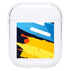 Colorful Paint Strokes Hard Pc Airpods 1/2 Case by nateshop