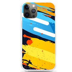 Colorful Paint Strokes Iphone 12 Pro Max Tpu Uv Print Case by nateshop