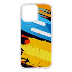 Colorful Paint Strokes Iphone 14 Pro Max Tpu Uv Print Case by nateshop