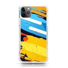 Colorful Paint Strokes Iphone 11 Pro Max 6 5 Inch Tpu Uv Print Case by nateshop