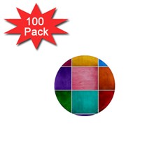 Colorful Squares, Abstract, Art, Background 1  Mini Magnets (100 Pack) 