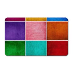 Colorful Squares, Abstract, Art, Background Magnet (rectangular)