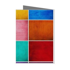 Colorful Squares, Abstract, Art, Background Mini Greeting Cards (pkg Of 8) by nateshop