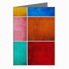 Colorful Squares, Abstract, Art, Background Greeting Cards (pkg Of 8) by nateshop