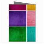 Colorful Squares, Abstract, Art, Background Greeting Cards (Pkg of 8) Right