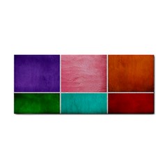 Colorful Squares, Abstract, Art, Background Hand Towel by nateshop