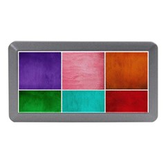 Colorful Squares, Abstract, Art, Background Memory Card Reader (mini) by nateshop