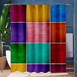 Colorful Squares, Abstract, Art, Background Shower Curtain 60  x 72  (Medium)  60 x72  Curtain