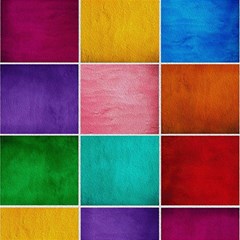 Colorful Squares, Abstract, Art, Background Play Mat (square) by nateshop