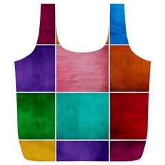 Colorful Squares, Abstract, Art, Background Full Print Recycle Bag (xl) by nateshop