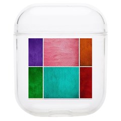 Colorful Squares, Abstract, Art, Background Soft Tpu Airpods 1/2 Case by nateshop