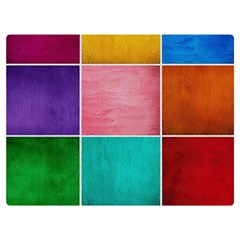 Colorful Squares, Abstract, Art, Background Premium Plush Fleece Blanket (extra Small) by nateshop