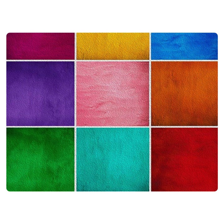 Colorful Squares, Abstract, Art, Background Premium Plush Fleece Blanket (Extra Small)