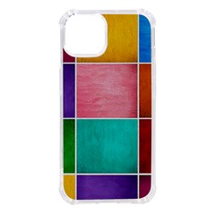 Colorful Squares, Abstract, Art, Background Iphone 14 Tpu Uv Print Case by nateshop