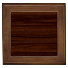 Dark Brown Wood Texture, Cherry Wood Texture, Wooden Framed Tile by nateshop