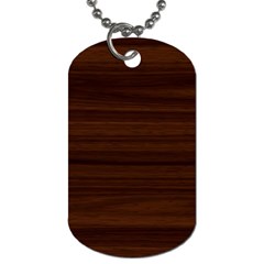 Dark Brown Wood Texture, Cherry Wood Texture, Wooden Dog Tag (one Side) by nateshop