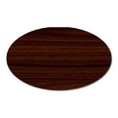 Dark Brown Wood Texture, Cherry Wood Texture, Wooden Oval Magnet by nateshop