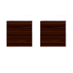 Dark Brown Wood Texture, Cherry Wood Texture, Wooden Cufflinks (square) by nateshop