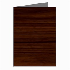 Dark Brown Wood Texture, Cherry Wood Texture, Wooden Greeting Card by nateshop