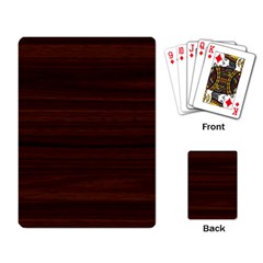 Dark Brown Wood Texture, Cherry Wood Texture, Wooden Playing Cards Single Design (rectangle) by nateshop