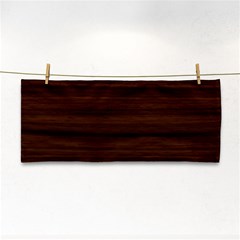 Dark Brown Wood Texture, Cherry Wood Texture, Wooden Hand Towel by nateshop