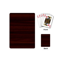 Dark Brown Wood Texture, Cherry Wood Texture, Wooden Playing Cards Single Design (mini)