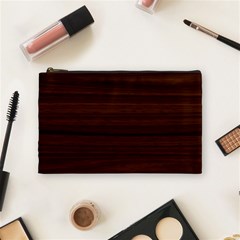 Dark Brown Wood Texture, Cherry Wood Texture, Wooden Cosmetic Bag (medium) by nateshop