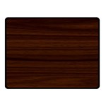 Dark Brown Wood Texture, Cherry Wood Texture, Wooden Fleece Blanket (Small) 50 x40  Blanket Front