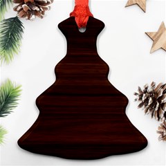 Dark Brown Wood Texture, Cherry Wood Texture, Wooden Christmas Tree Ornament (two Sides) by nateshop